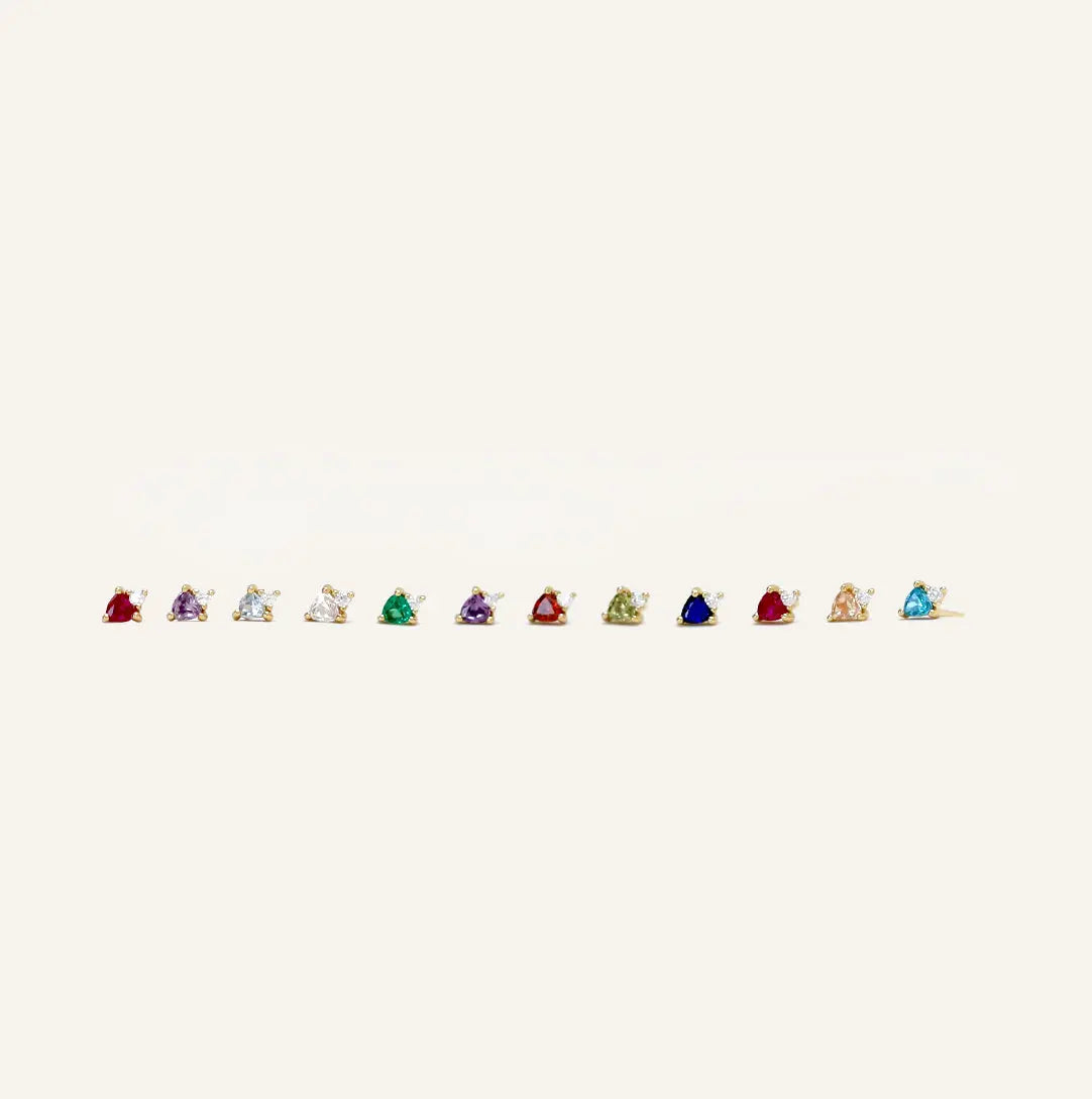 July Birthstone Stud Earrings - Genuine Ruby Gemstone Jewelry for Women - Perfect Gift for Birthdays, Anniversaries & Special Occasions