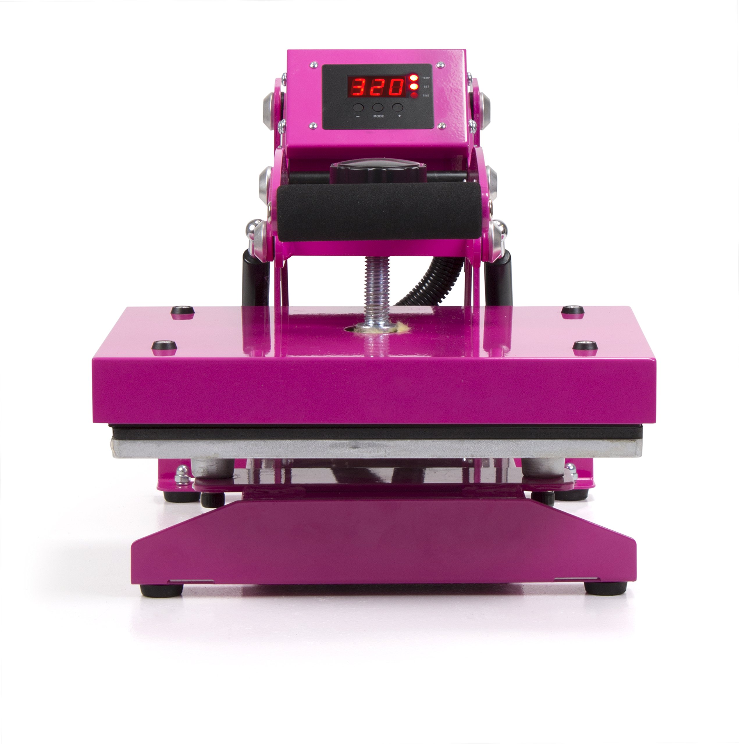 XGATML Pink Craft Heat Press Machine for T-Shirts, Mugs, Hats - Durable & Easy to Use with Warranty & US Support - Perfect for DIY Projects, Small Business, Home Crafting