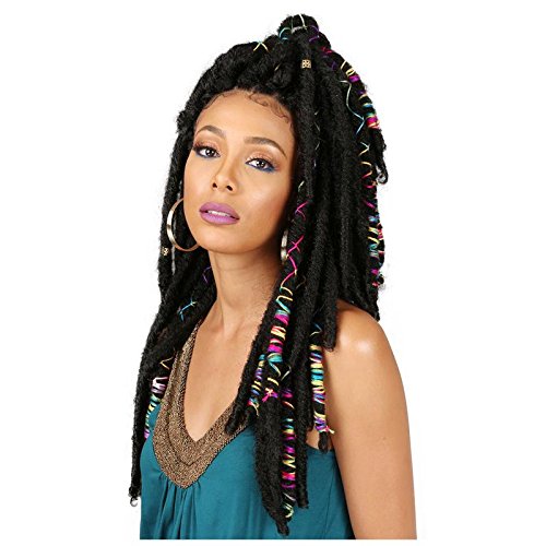 Bobbi Boss BAE Locs 20 Inch Crochet Interlocking Braiding Hair (99J) - Perfect for Protective Styles, Box Braids & Natural Hair Extensions