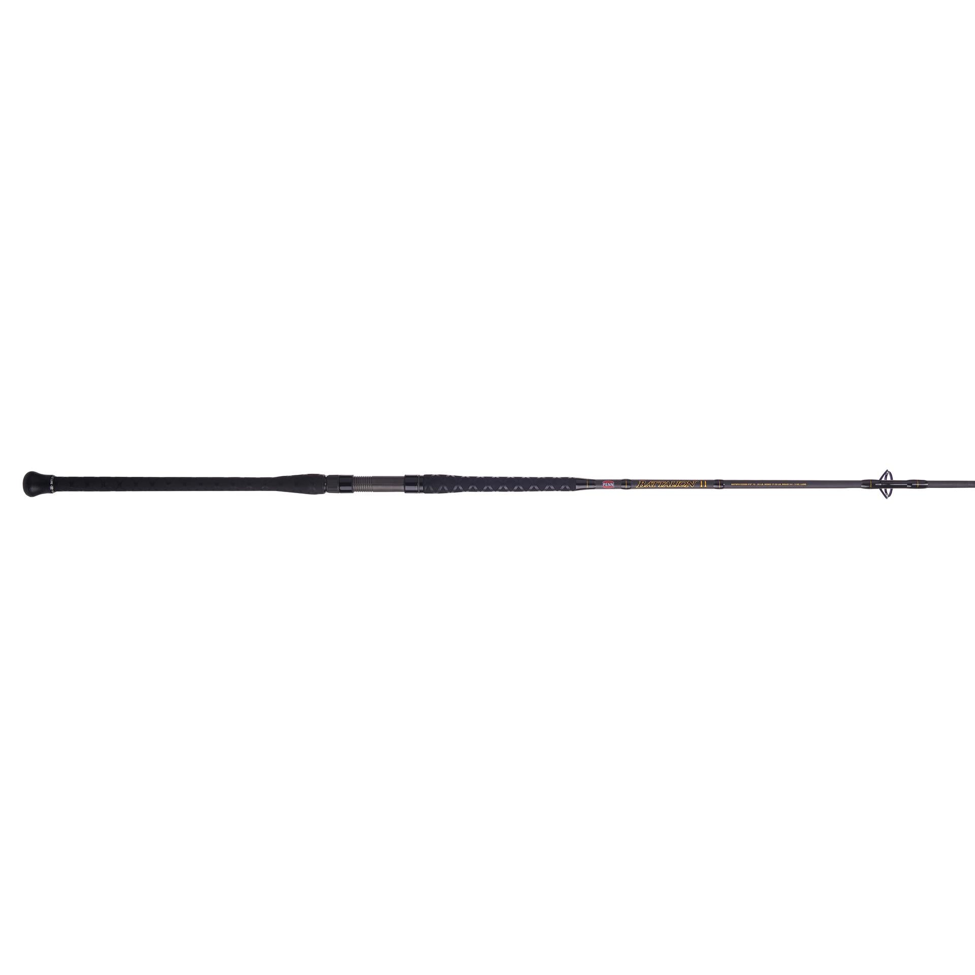 Battalion™ II Spinning Fishing Rod - Lightweight Graphite Freshwater & Saltwater Fishing Pole for Bass, Trout, and Walleye - Perfect for Shore Fishing, Boat Angling, and Kayak Adventures