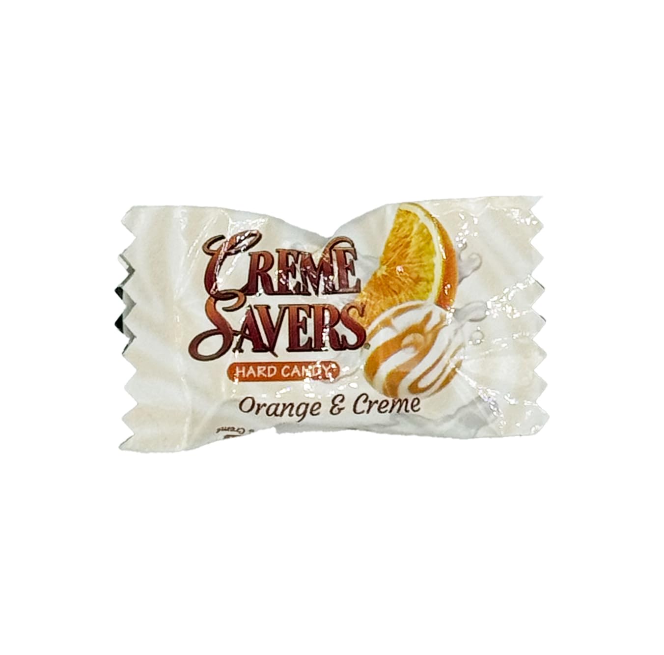 Orange and Creme Hard Candy Bulk (1 Pound) - Individually Wrapped Creme Saver Candies - Perfect for Party Favors, Office Treats & Gift Baskets