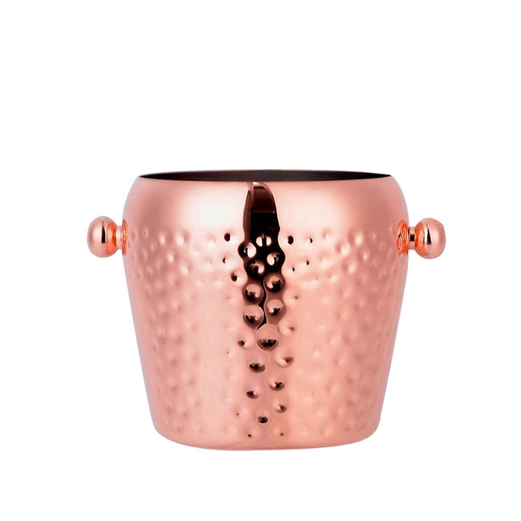 Premium Stainless Steel Ice Bucket - Thickened & Portable Champagne Cooler for Wine, Beer, and Drinks - Perfect for Parties, Weddings, Bars, Camping, and Outdoor Events (Color: Black)