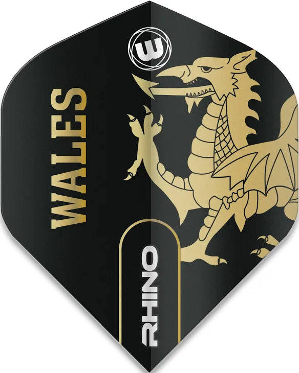 Premium Wales Rhino Dart Flights - 100 Micron Thickness for Enhanced Accuracy & Durability | Perfect for Steel Tip & Soft Tip Darts | Ideal for Professional Players & Casual Gamers