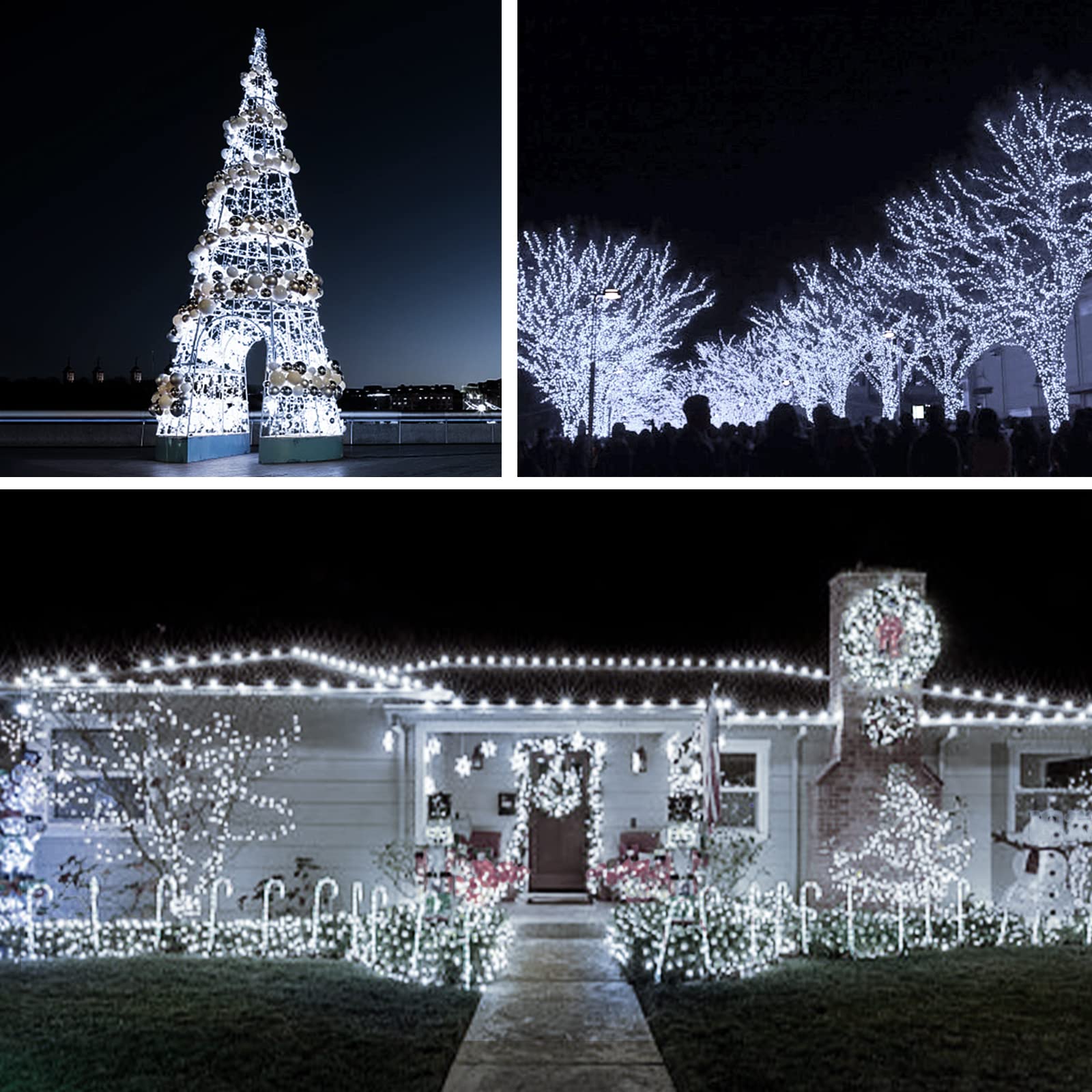 200 LED Outdoor String Lights - 66ft Battery Operated Fairy Lights with Remote Control | Waterproof Twinkle Lights for Bedroom, Garden, Patio, Christmas Decor & Party | Perfect for Backyard, Wedding, Tapestry & Indoor Decoration