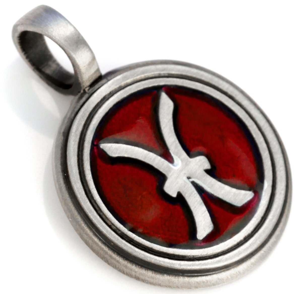 Pisces Zodiac Pendant Necklace - Resin & Metal Zodiac Sign Jewelry for Women & Men - Perfect for Birthdays, Gifts, and Astrology Lovers