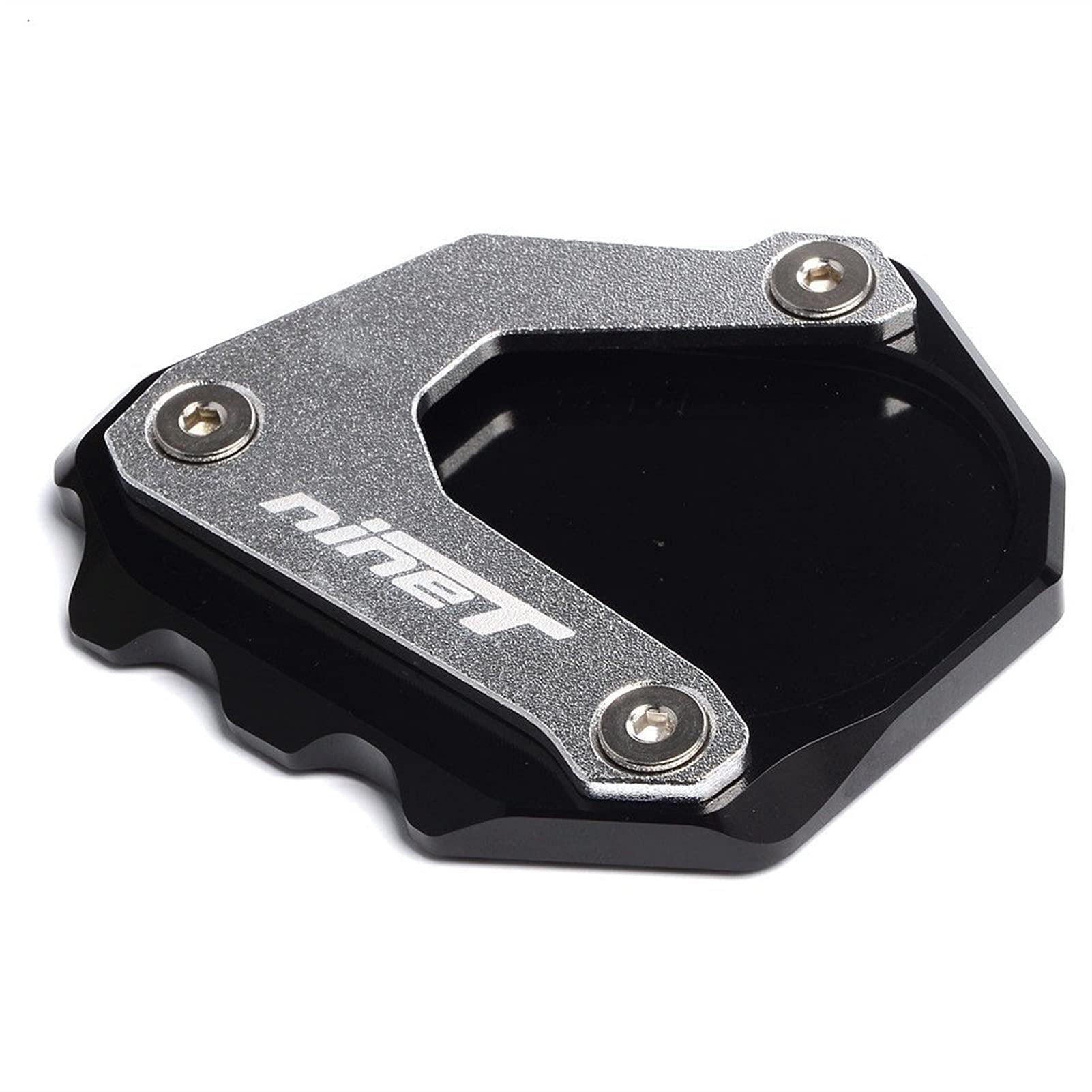 BMW RNineT 2014-2018 Motorcycle Side Stand Extension Support Plate - CNC Kickstand Foot Peg for Enhanced Stability (Black) - Perfect for Parking on Uneven Surfaces & Off-Road Adventures