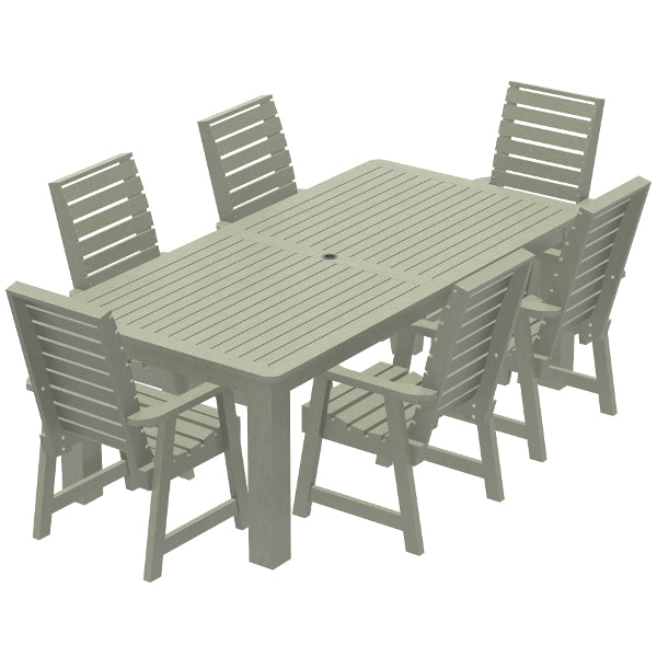 Glennville 7-Piece Dining Set - Modern Wooden Table & Chairs for Kitchen, Dining Room, Patio | Perfect for Family Meals & Entertaining Guests