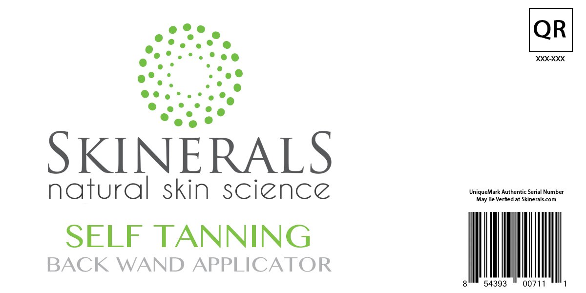 Skinerals Back Wand and Pad Set - Exfoliating & Cleansing Tool for Smooth Skin - Perfect for Acne Treatment, Body Scrub, and Spa Relaxation at Home