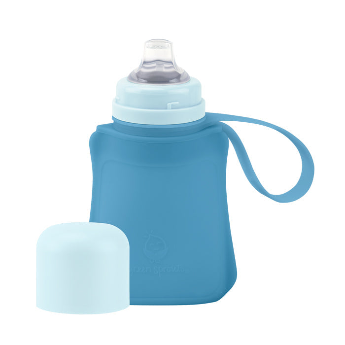 Eco-Friendly Plant-Based Sippy Cup with Straw - 8oz Sustainable Baby Water Bottle for Toddlers - Perfect for On-the-Go Hydration, Daycare & Outdoor Activities
