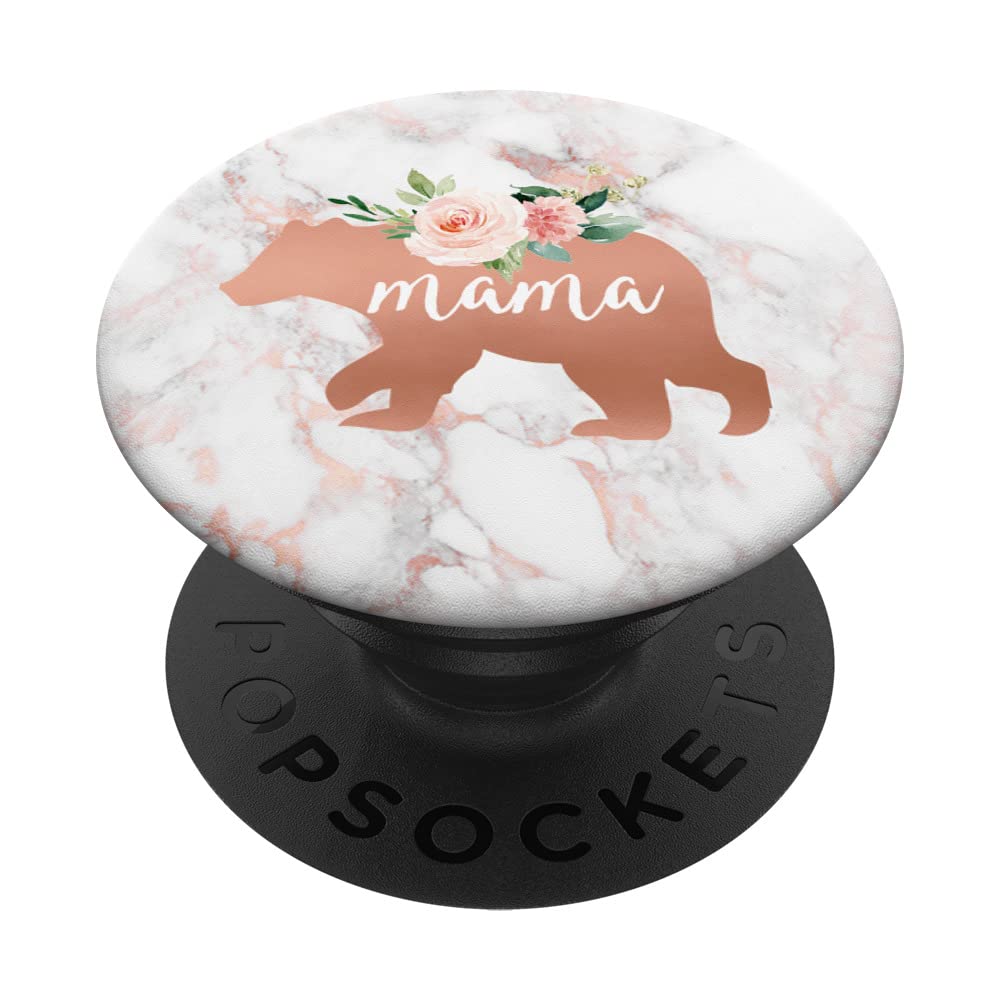 Elegant Mama Bear Rose Pink Marble Floral Gift Box - Perfect Mother's Day Present for Mom, Wife, Grandma | Birthday, Anniversary, Valentine's Day Gift Idea