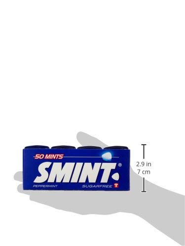 SMINT Sugar-Free Peppermint Mints in Metal Tins - 12 Pack | Fresh Breath & Dental Care | Perfect for Office, Travel and After Meals
