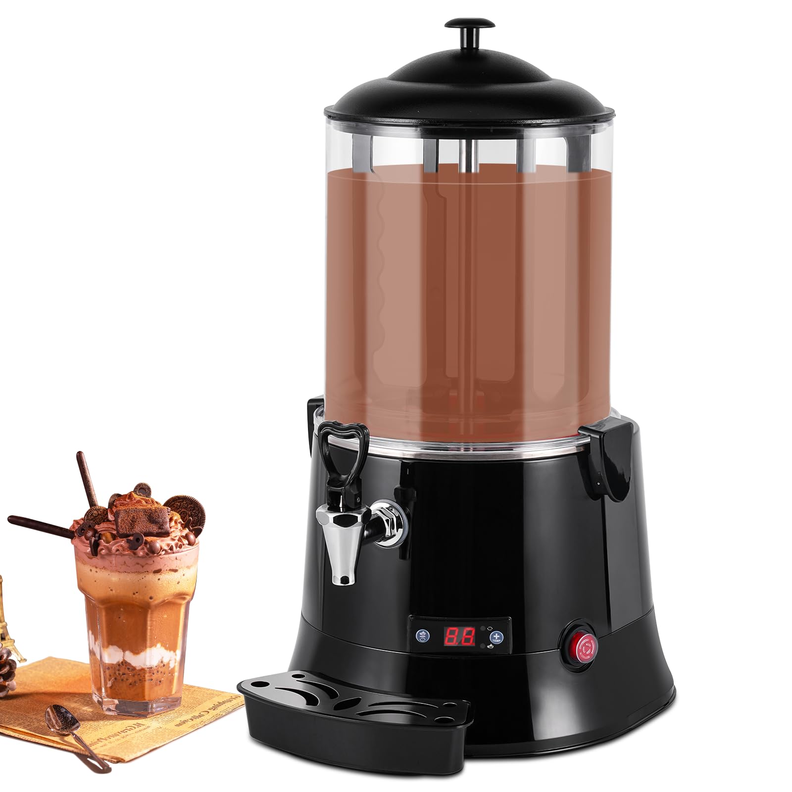 YUCHENGTECH 10L Commercial Hot Chocolate Maker Machine - Chocolate Dispenser & Warmer for Coffee, Milk Tea, Hot Beverages - CE Certified (220V) - Perfect for Cafes, Restaurants & Events