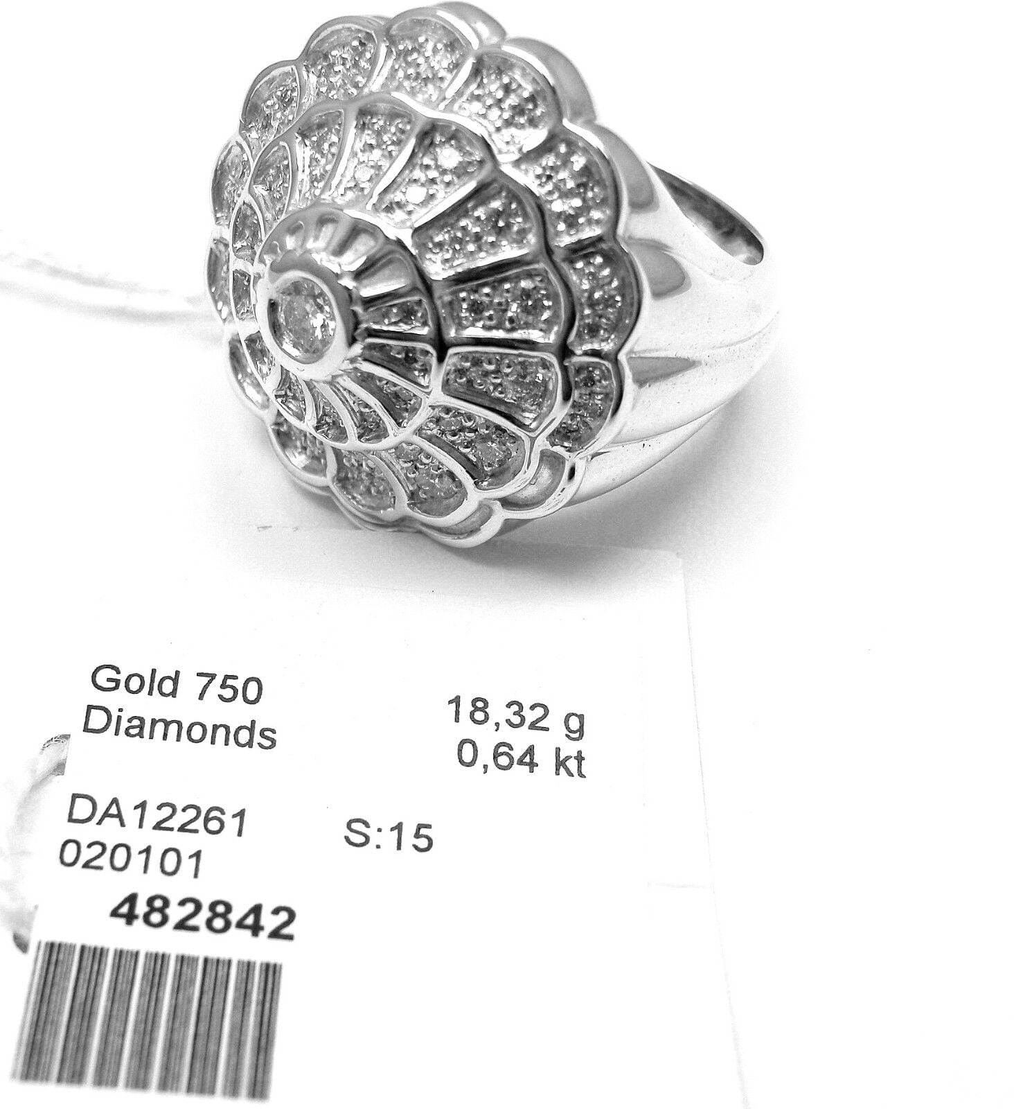 Authentic Carrera Y Carrera Afrodita 18k White Gold Diamond Ring for Women - Luxury Engagement & Wedding Jewelry Gift - Perfect for Anniversaries, Proposals & Special Occasions