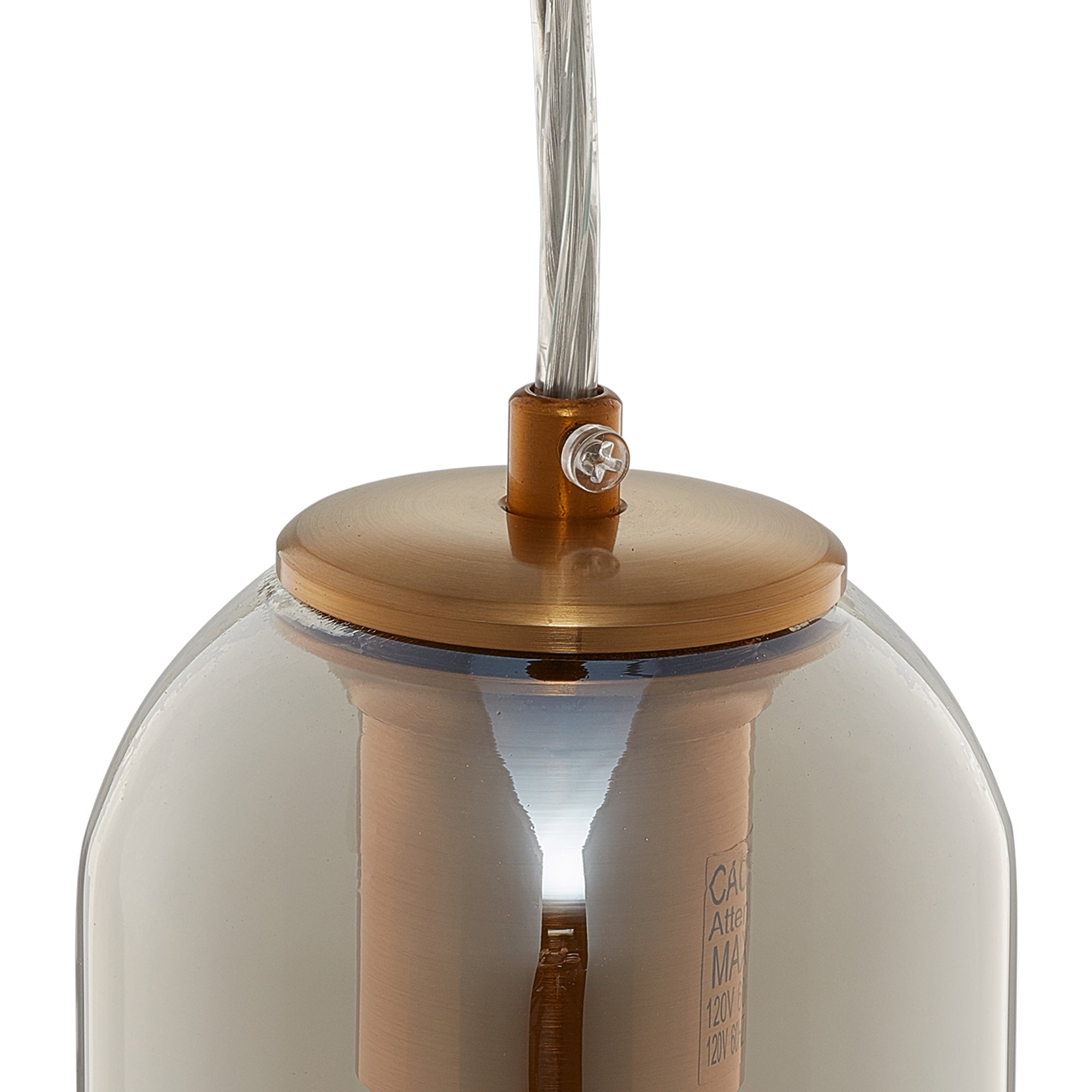 CARRO HOME Hydra Cylinder Glass Pendant Light - Modern Hanging Fixture for Kitchen Island, Dining Room & Bedroom Lighting