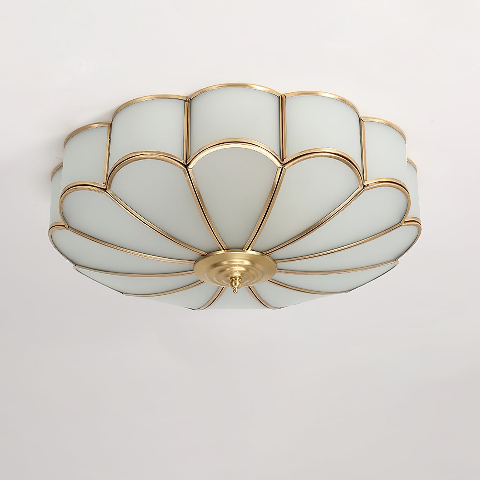 Elegant Flower-Shaped Glass Recessed Ceiling Light - Modern Home & Office Lighting Solution for Bedroom, Living Room, Kitchen