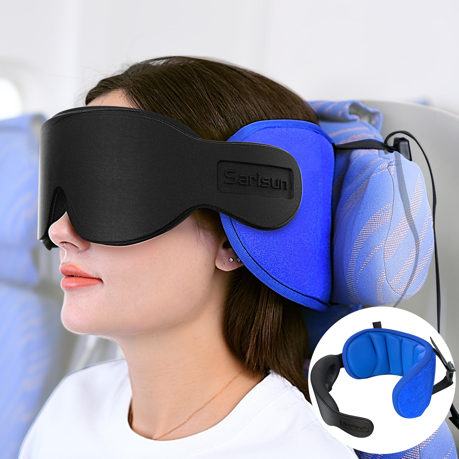 Travel Pillow for Airplanes - Comfortable Sleep on Flights & Road Trips