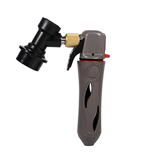 Premium Draft Beer Dispenser CO2 Charger - Ball Lock Keg Charger for Homebrew & Commercial Use - Durable Soda Valve for Cafe, Bar, Party & Outdoor Events (Grey)