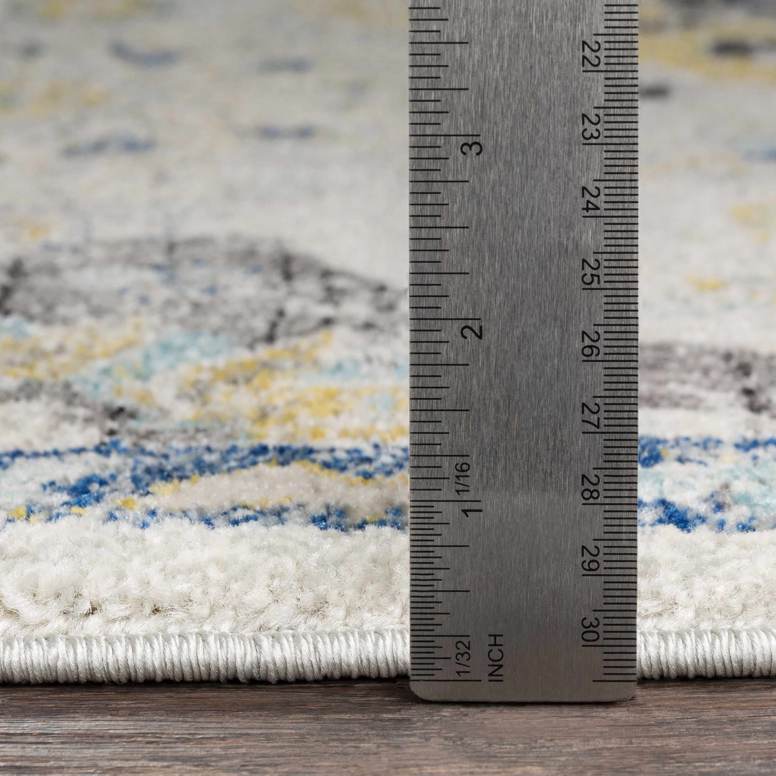 Hauteloom Leggett Traditional Area Rug 2' x 3' - Soft Gray, Black & Beige Living Room & Bedroom Rug - Perfect for Home Decor, Dorm & Office Spaces