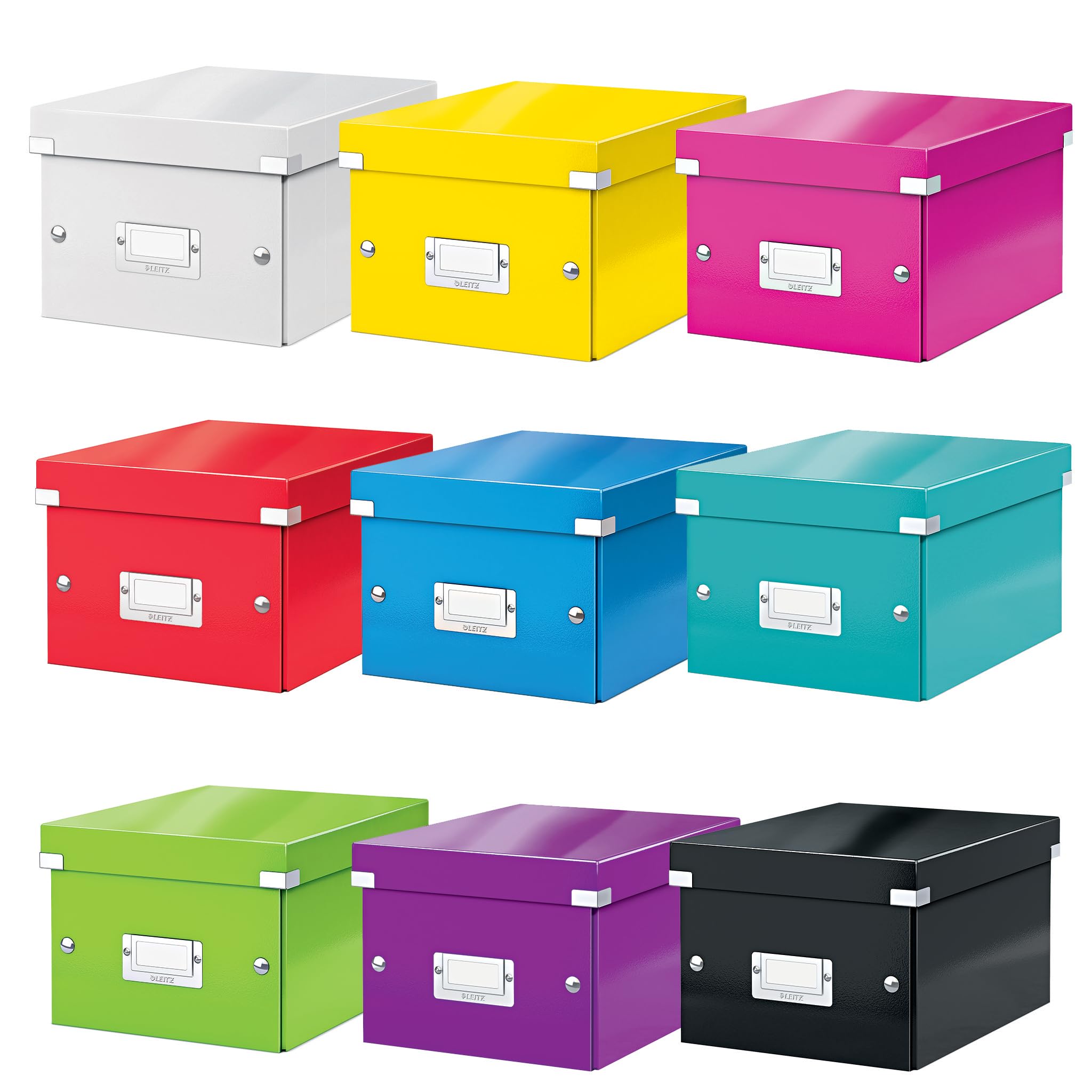 Leitz A5 Storage Box - Small Black Organizer for Documents, Files & Office Supplies | Click & Store Range 60430001 | Perfect for Home Office, School & Workspace Organization