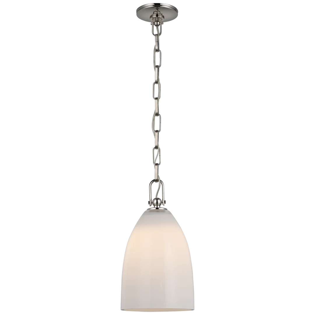 Andreas Medium Pendant Light Fixture - Modern Glass Ceiling Lamp for Dining Room, Kitchen Island & Living Room Decor