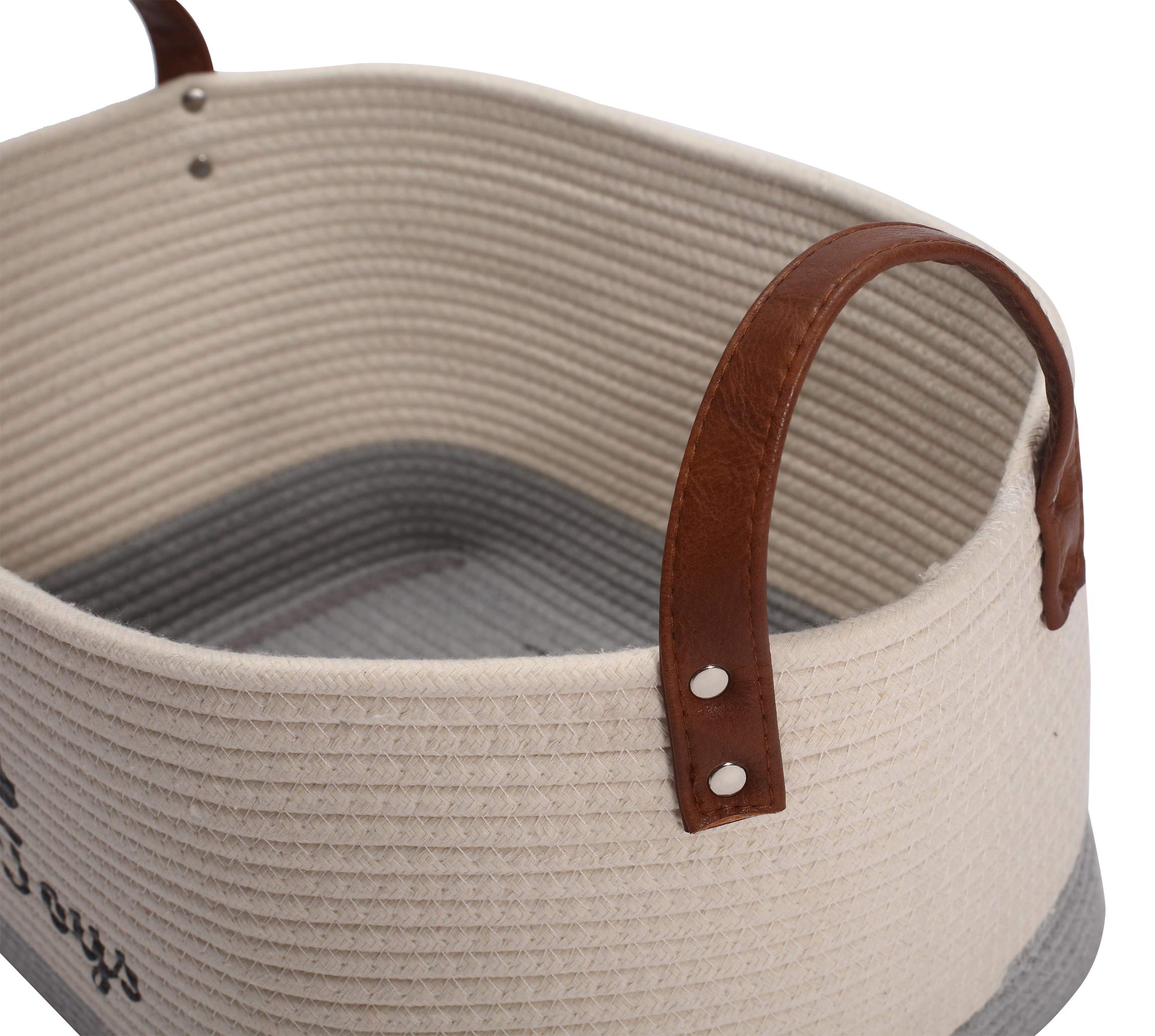 Extra Large Cotton Dog Toy Storage Basket - 16.5