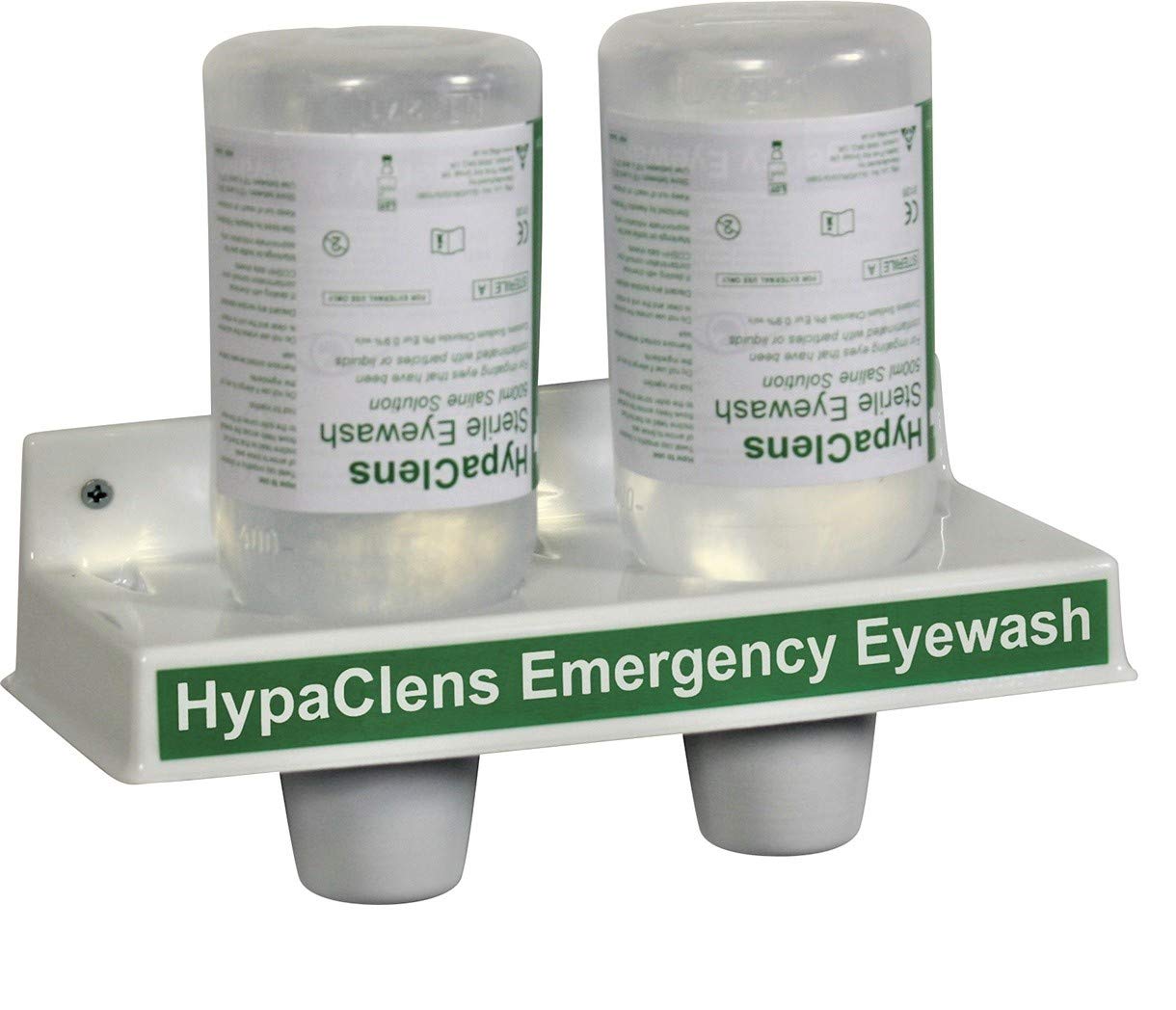 E410A Emergency Eye Wash Station - First Aid Safety Equipment for Workplace & Lab Use - OSHA Compliant Eye Flush Station for Chemical Splash & Irritant Relief
