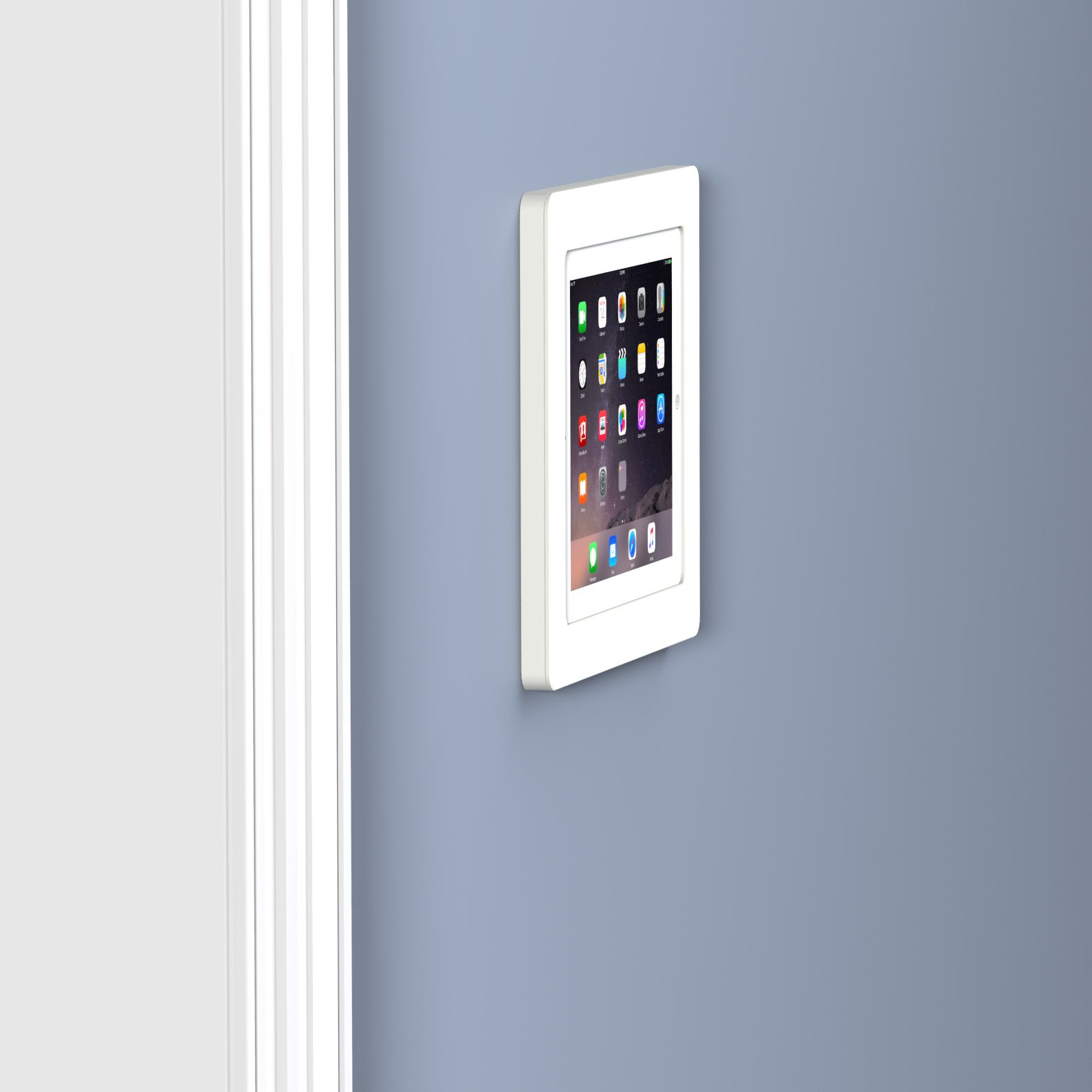 VidaMount White On-Wall Tablet Mount Holder - Compatible with iPad 2, iPad 3, iPad 4 - Secure Wall Mount for Home, Office & Kitchen Use