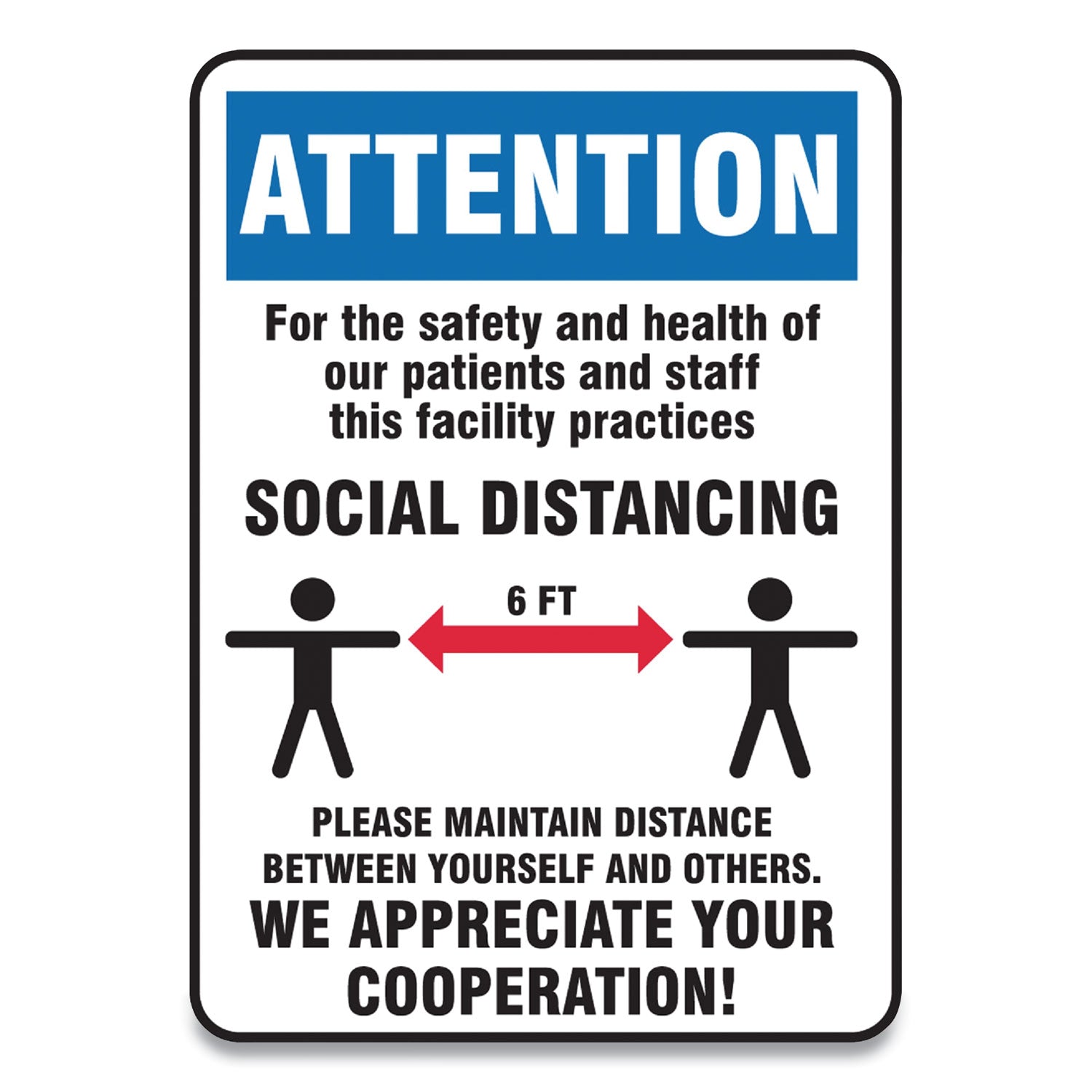 Accuform® Social Distance Signs - 7