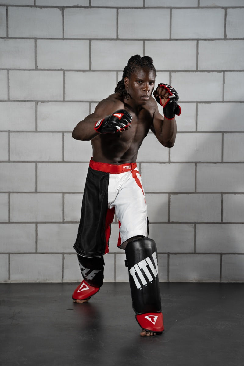 TITLE Boxing Pro Style Shin & Instep Guards 3.0 - Premium MMA Kickboxing Protective Gear for Training & Sparring - Perfect for Muay Thai, Martial Arts & Fitness Workouts