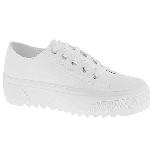 ILLUDE Women's Canvas Sneakers - Casual Low & High Top Lace Up Walking Shoes | Comfortable Fashion Flats for Everyday Wear, Work & Outdoor Activities