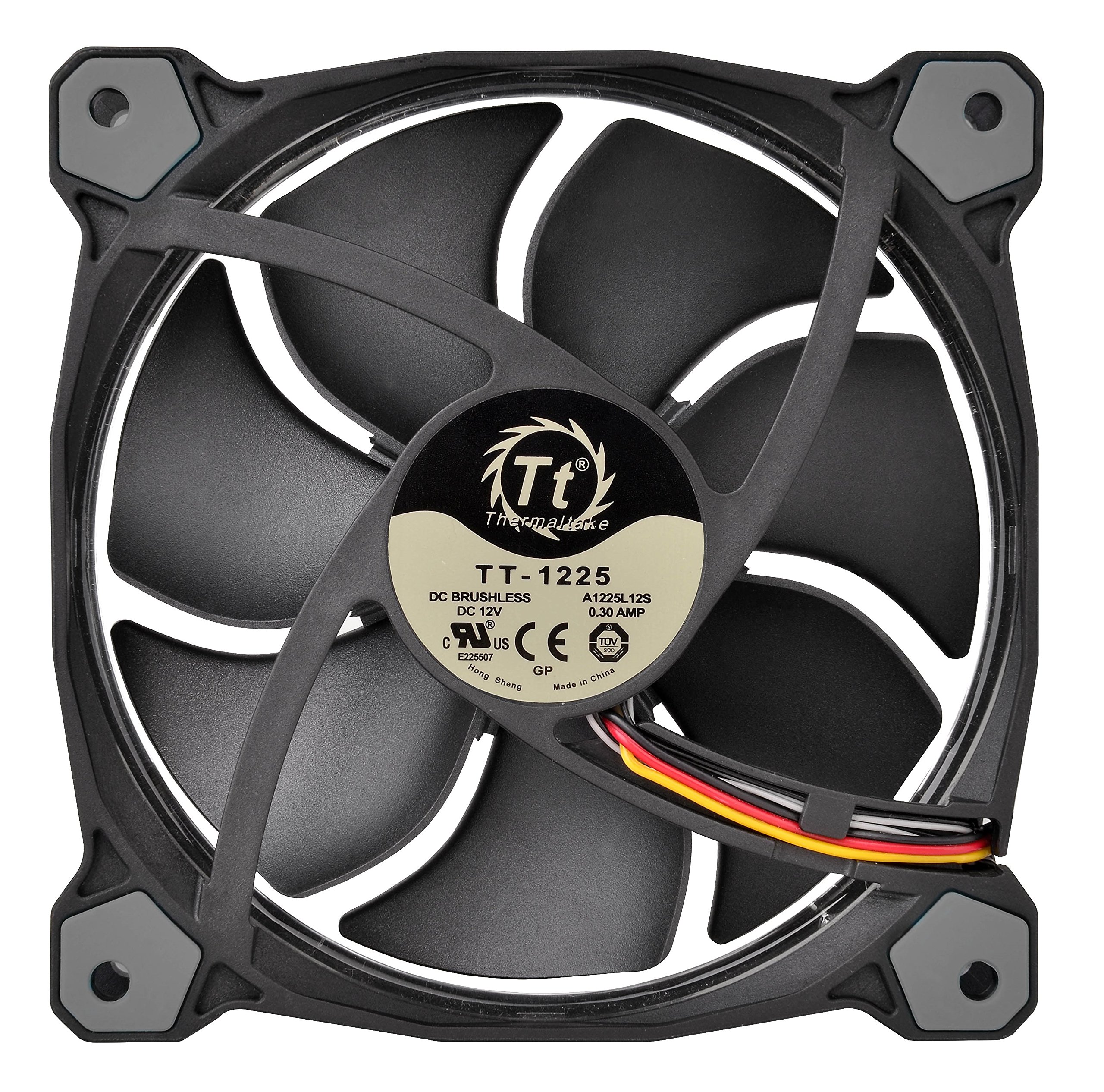 Thermaltake RIING 120mm RGB LED Ultra Quiet High Performance PC Case Cooling Fan - White | Perfect for Gaming PC Builds, Workstation Cooling & Computer Case Airflow Enhancement