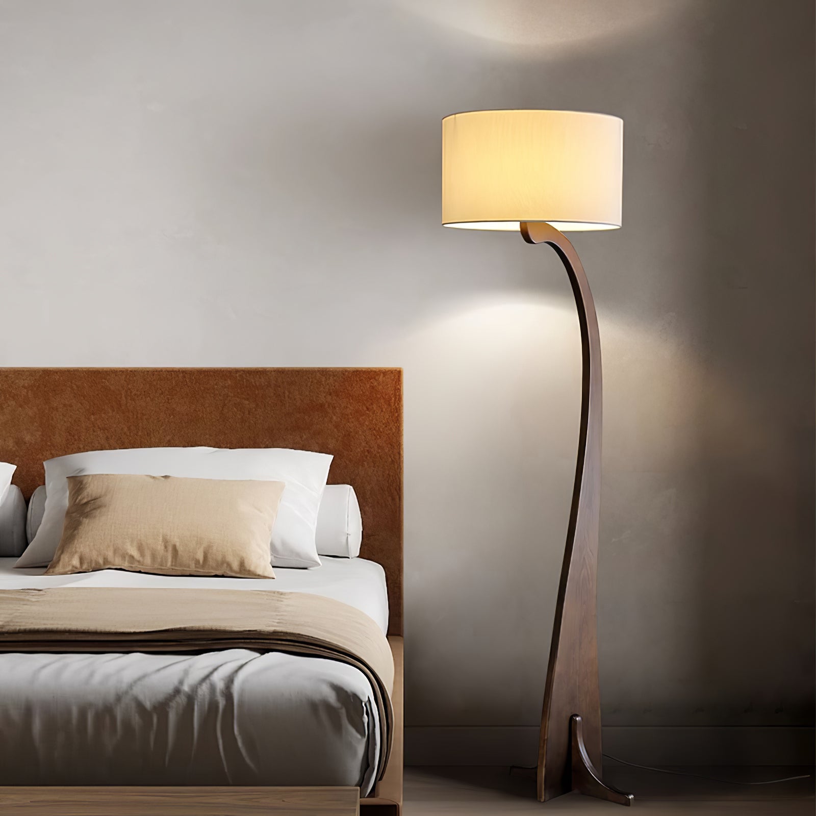 Modern Bow Curve Floor Lamp - Adjustable Arc Standing Light for Living Room, Bedroom & Office - Perfect for Reading, Decor & Ambient Lighting