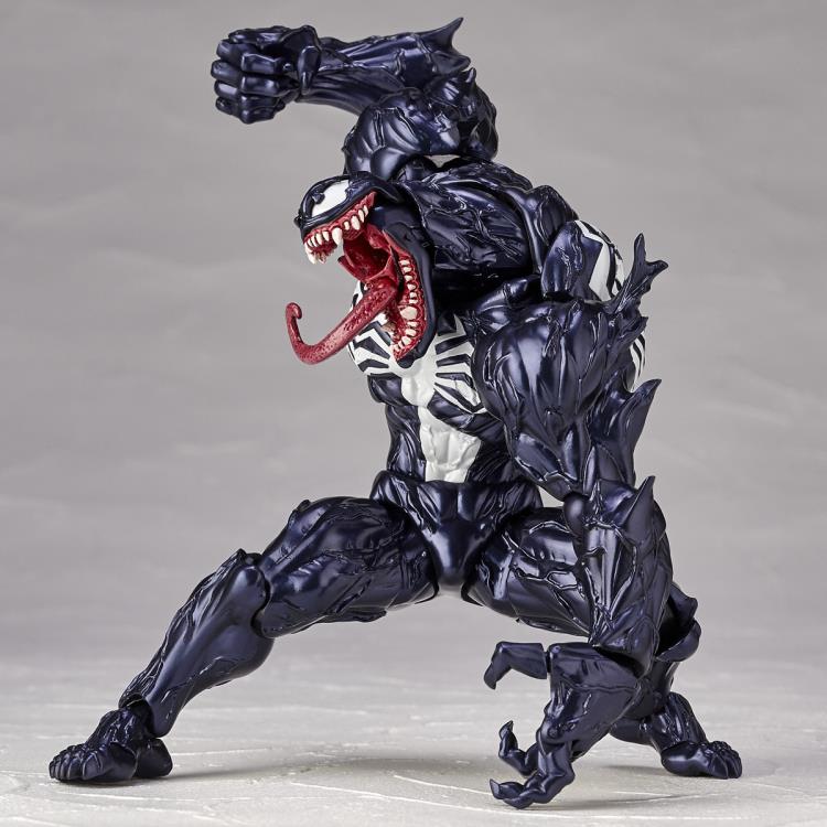 Amazing Yamaguchi Revoltech No. 003 Venom Action Figure - Highly Articulated Collectible Toy for Marvel Fans | Perfect for Display, Photography & Action Scenes