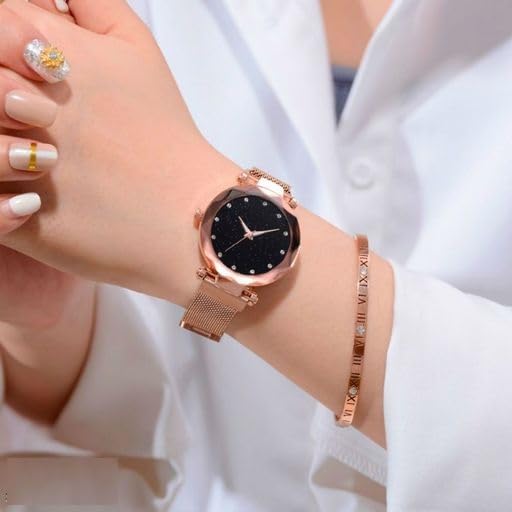Trendy Magnetic Belt Watches for Women & Girls - Stylish SR-716 AT-7161 Watch - Perfect for Casual Wear, Office & Special Occasions