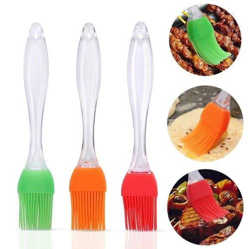 DOMUM Silicone Oil Cooking Brush for Grilling, Baking, BBQ, Tandoor - BPA-Free, Heat-Resistant Kitchen Brush (Pack of 1) - Perfect for Basting Meats, Vegetables, and Marinades