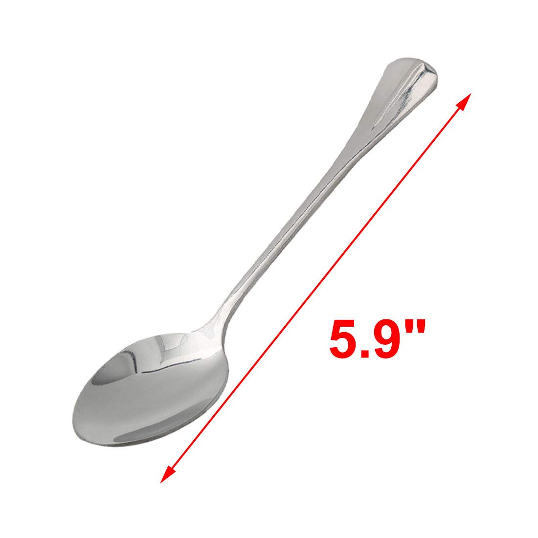 uxcell 8pcs Stainless Steel Kitchen Spoon Set - 15cm Rice, Porridge & Soup Serving Spoons - Durable & Dishwasher Safe for Cooking, Serving & Dining