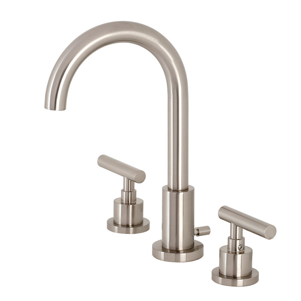 Kingston Brass FSC8921CML Manhattan Widespread Bathroom Faucet with Pop-Up Drain - Elegant 8