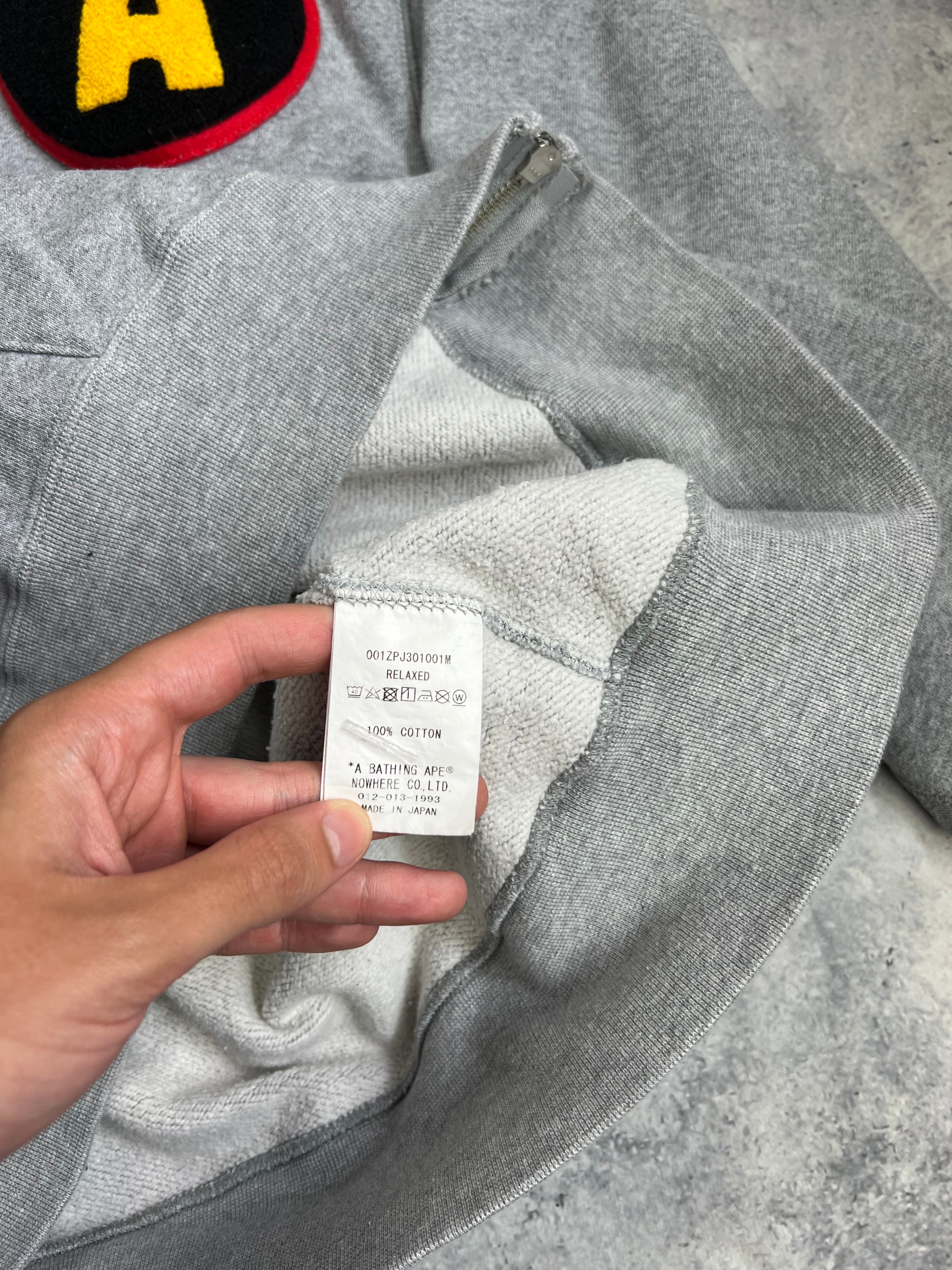 Bape Grey Shadow Relaxed Fit Hoodie for Men - Streetwear Fashion, Casual Wear & Urban Style - Perfect for Everyday Outfits, Street Style & Hip-Hop Fashion
