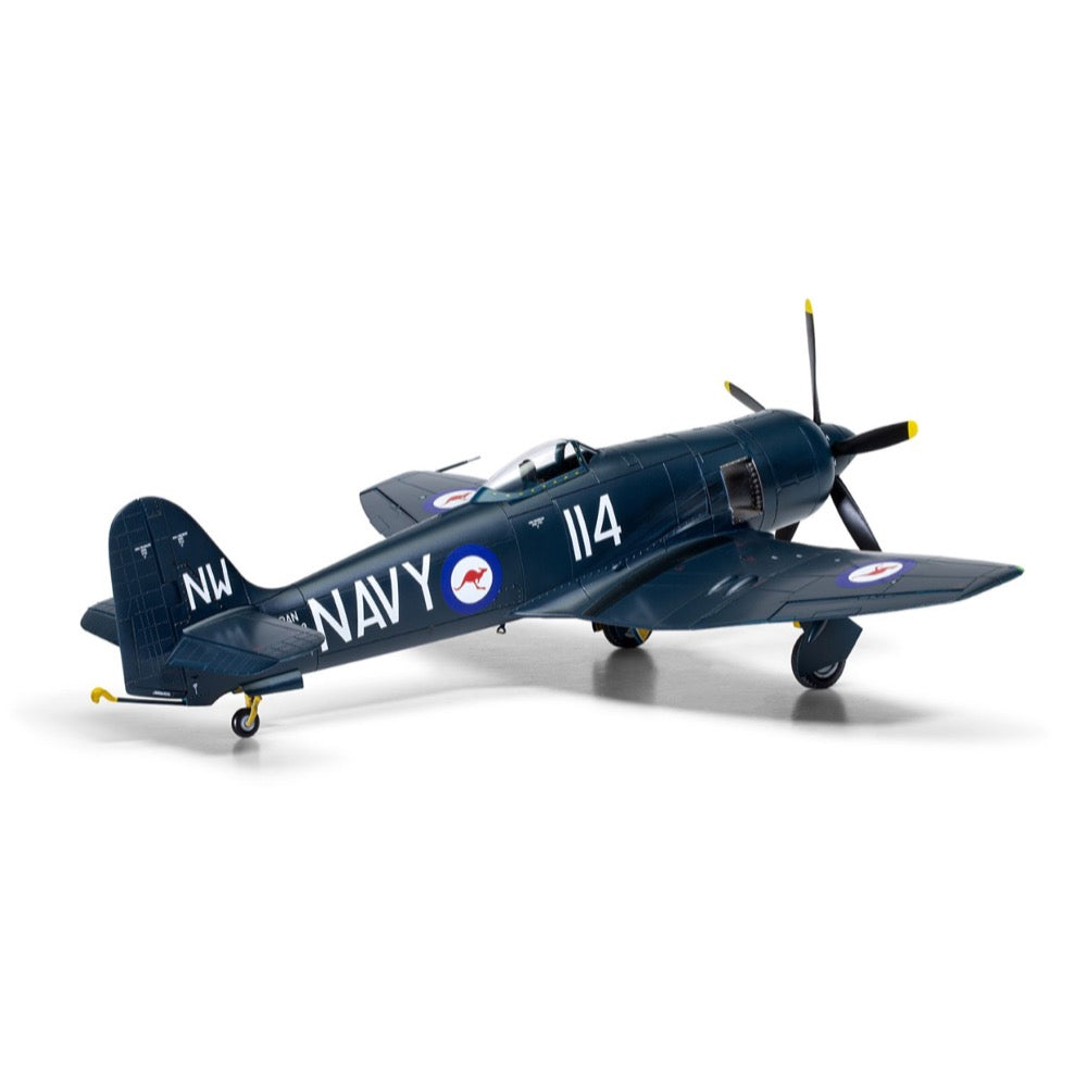 Airfix 1/48 Scale Hawker Sea Fury FB.11 RAN Model Kit - Highly Detailed Plastic Aircraft Model for Collectors & Hobbyists | Perfect for Display, Gifts & Historical Aviation Enthusiasts