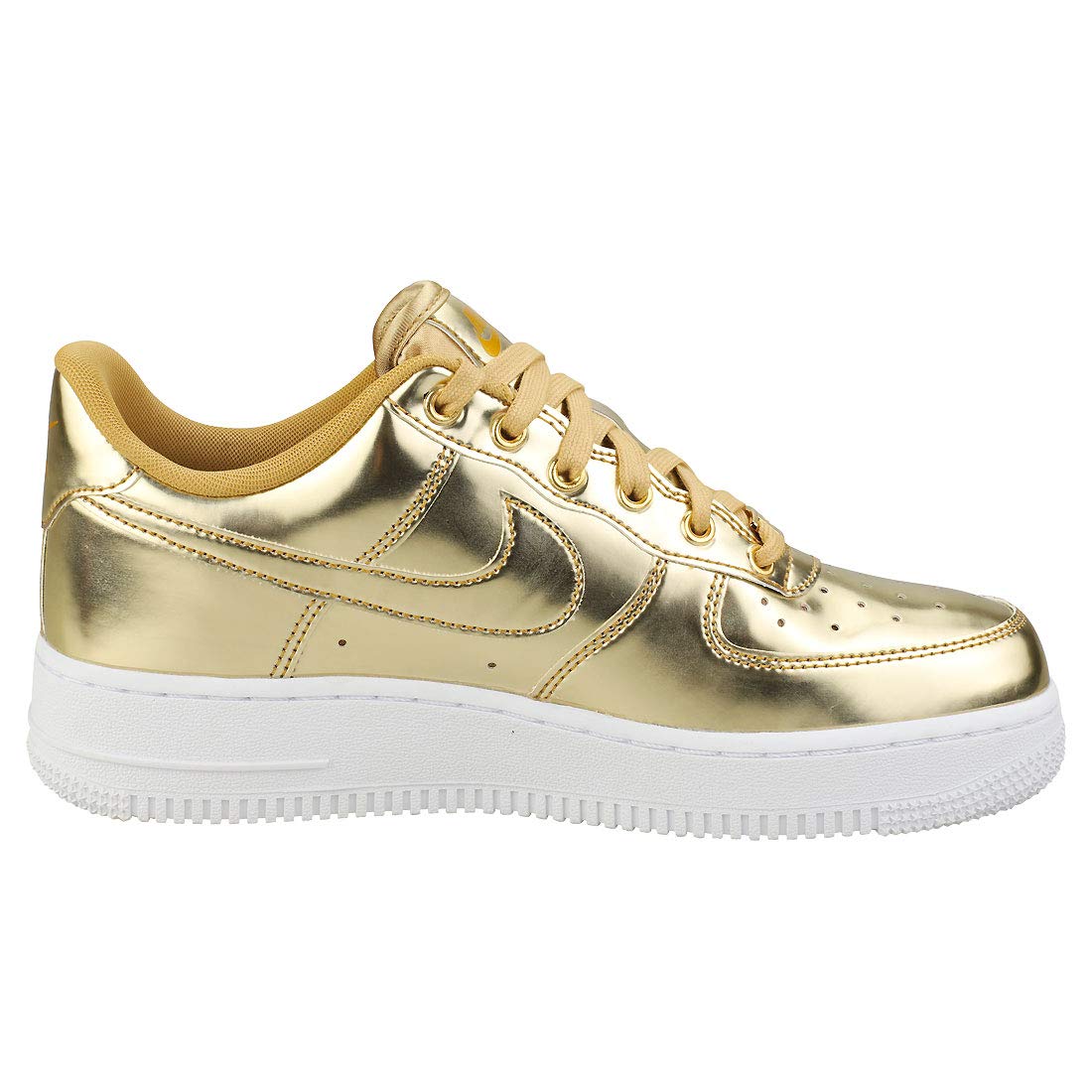 Nike Women's Air Force 1 SP Sneakers CQ6566-700 Metallic Gold - Comfortable Athletic Shoes for Running, Gym & Casual Wear