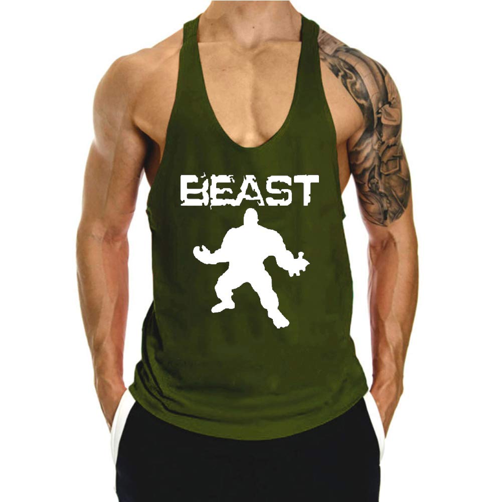 Men's 3 Pack Workout Tank Tops - Breathable Y-Back Gym Shirts for Bodybuilding & Fitness - Sleeveless Muscle Tees for Running, Training & Summer Wear