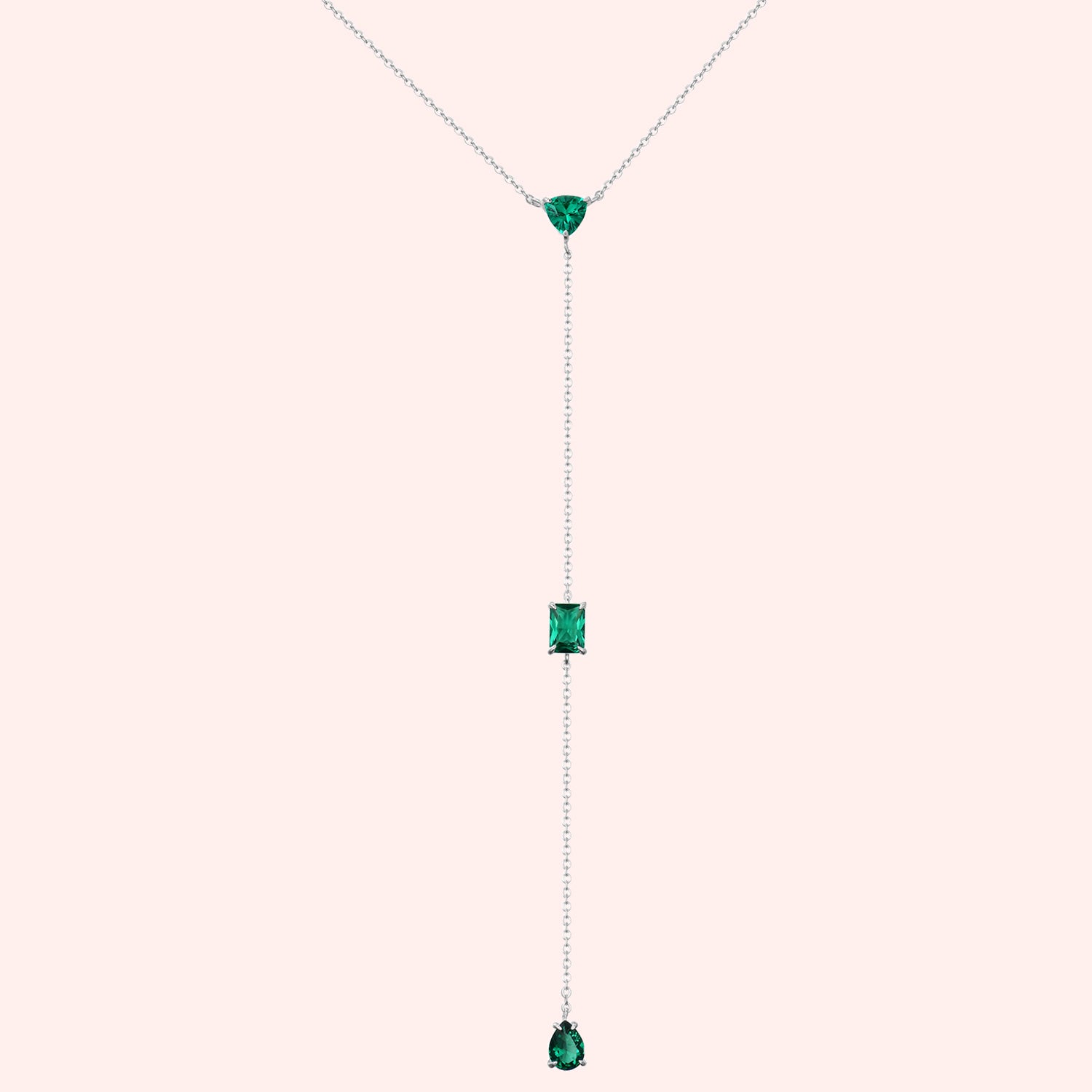 Elixir Necklace with Genuine Emerald Gemstone - Elegant Jewelry for Women, Perfect for Weddings, Parties & Everyday Wear