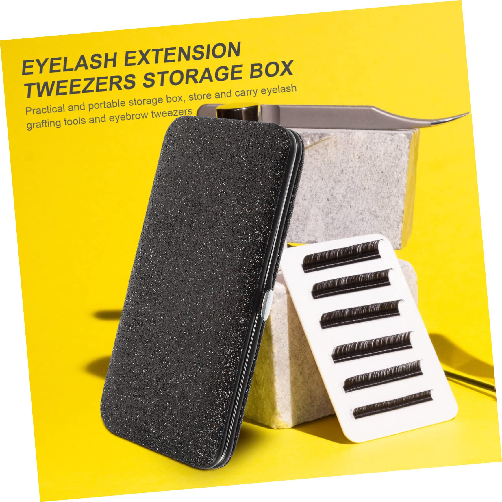 Professional Eyelash Tweezer Storage Case - Makeup Organizer Box for Tweezers & Beauty Tools | Portable Cosmetic Accessories Container | Perfect for Salon, Travel & Home Makeup Organization