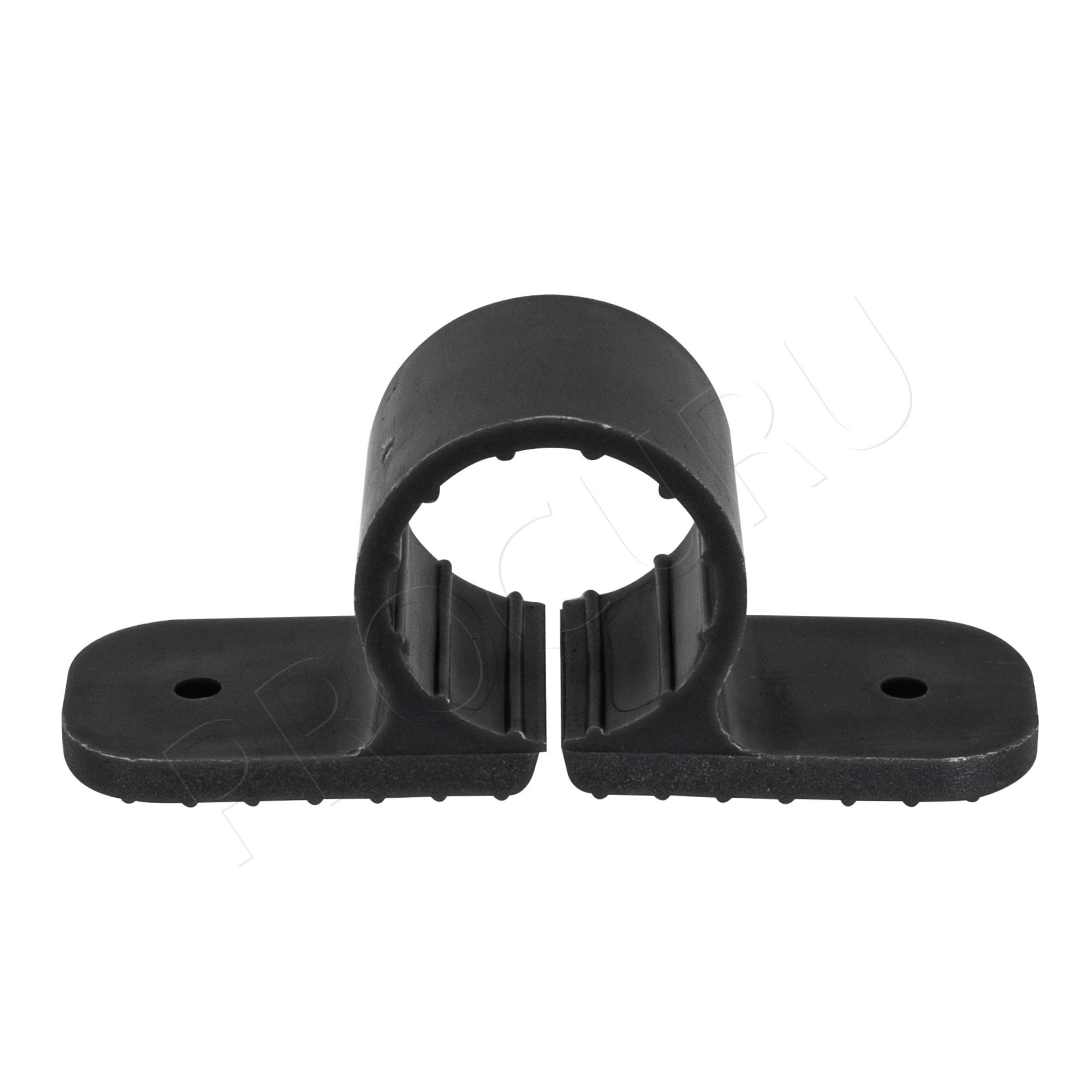 1/2-Inch Plastic Pipe Clamp - 100-Pack Heavy Duty 2-Hole Mounting Straps for 5/8
