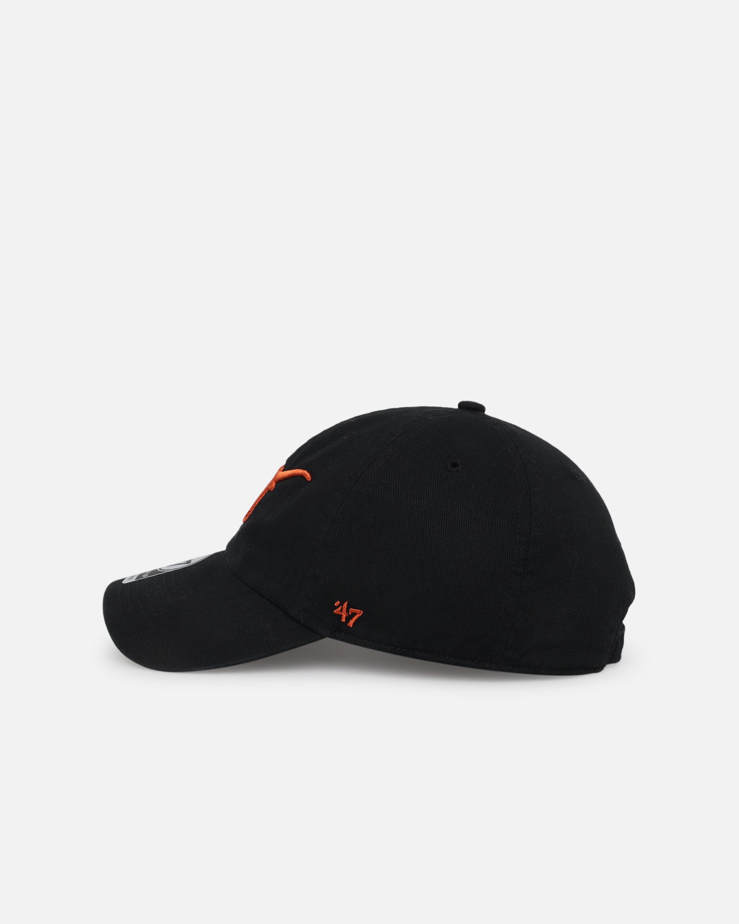 47 Brand Texas Longhorns Adjustable Strapback Hat - Black Snapback Cap for Men & Women | Perfect for Game Day, Tailgating & Casual Wear