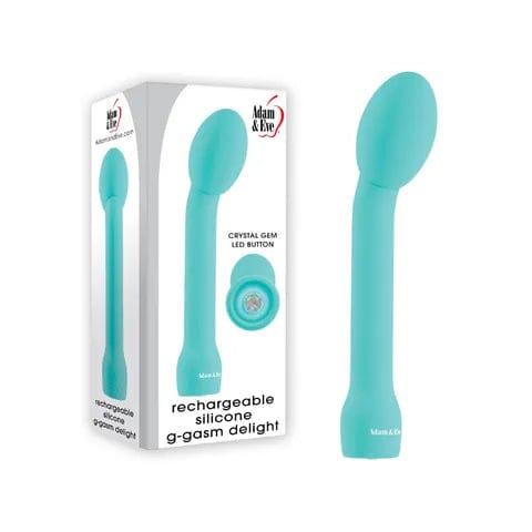 Adam & Eve Rechargeable Silicone G-Spot Vibrator - Gasm Delight for Women, Waterproof & Powerful Clitoral Stimulator - Perfect for Solo Play & Couples Intimacy