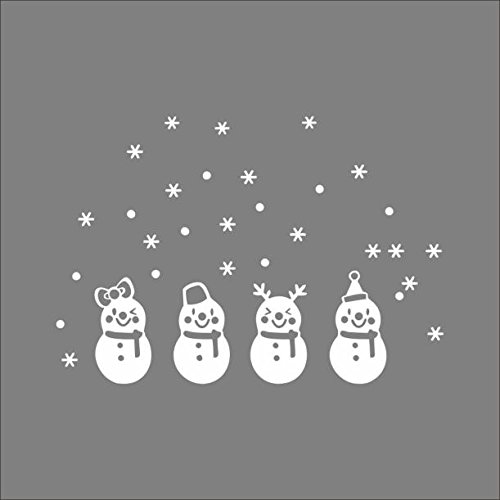 Removable Christmas Snow Ball Vinyl Decal - Wall & Window Decor for Home