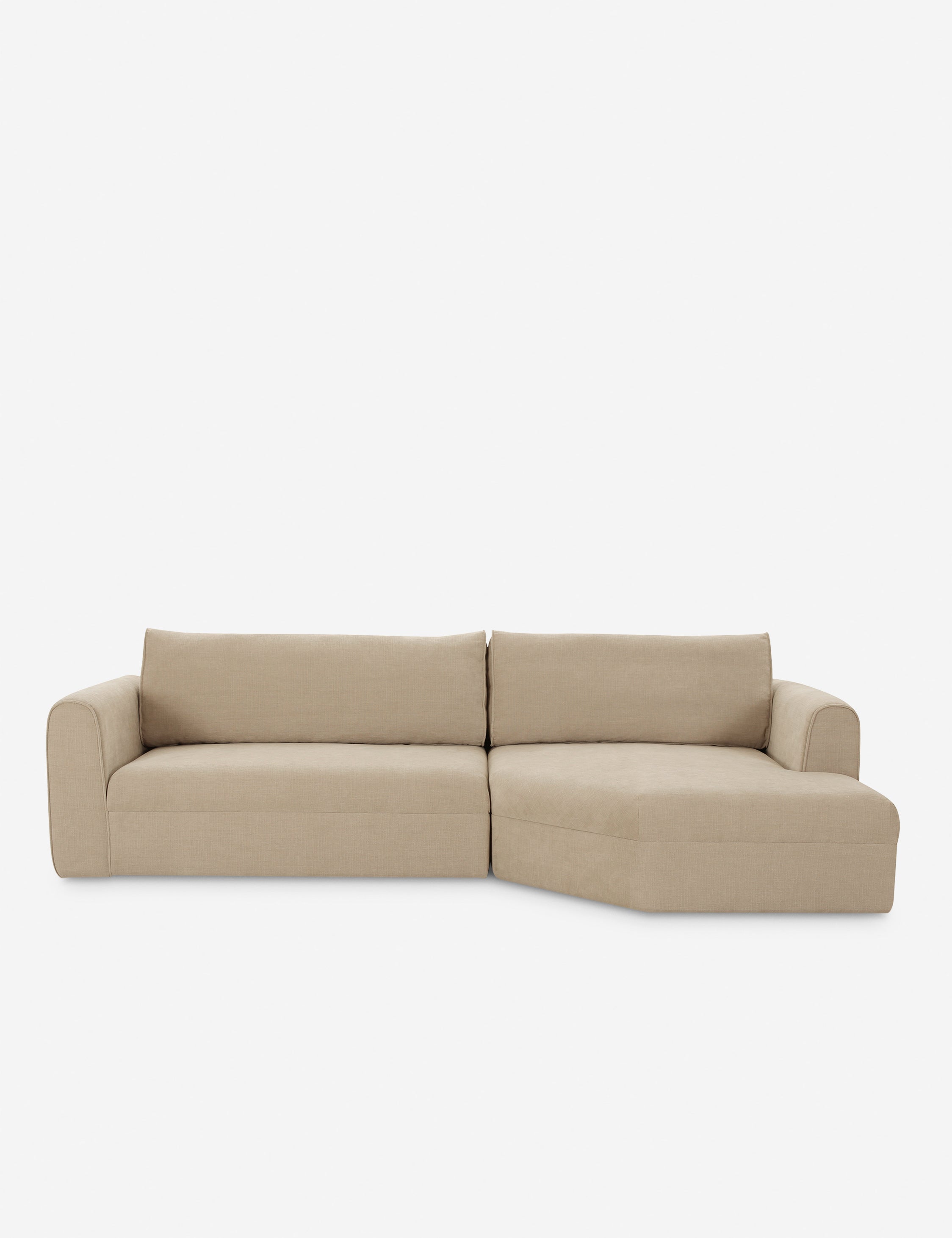 Forsythe Sectional Sofa - Modern L-Shaped Couch with Reversible Chaise, Soft Fabric Upholstery, and Sturdy Wooden Frame | Perfect for Living Room, Family Room, and Home Theater Seating