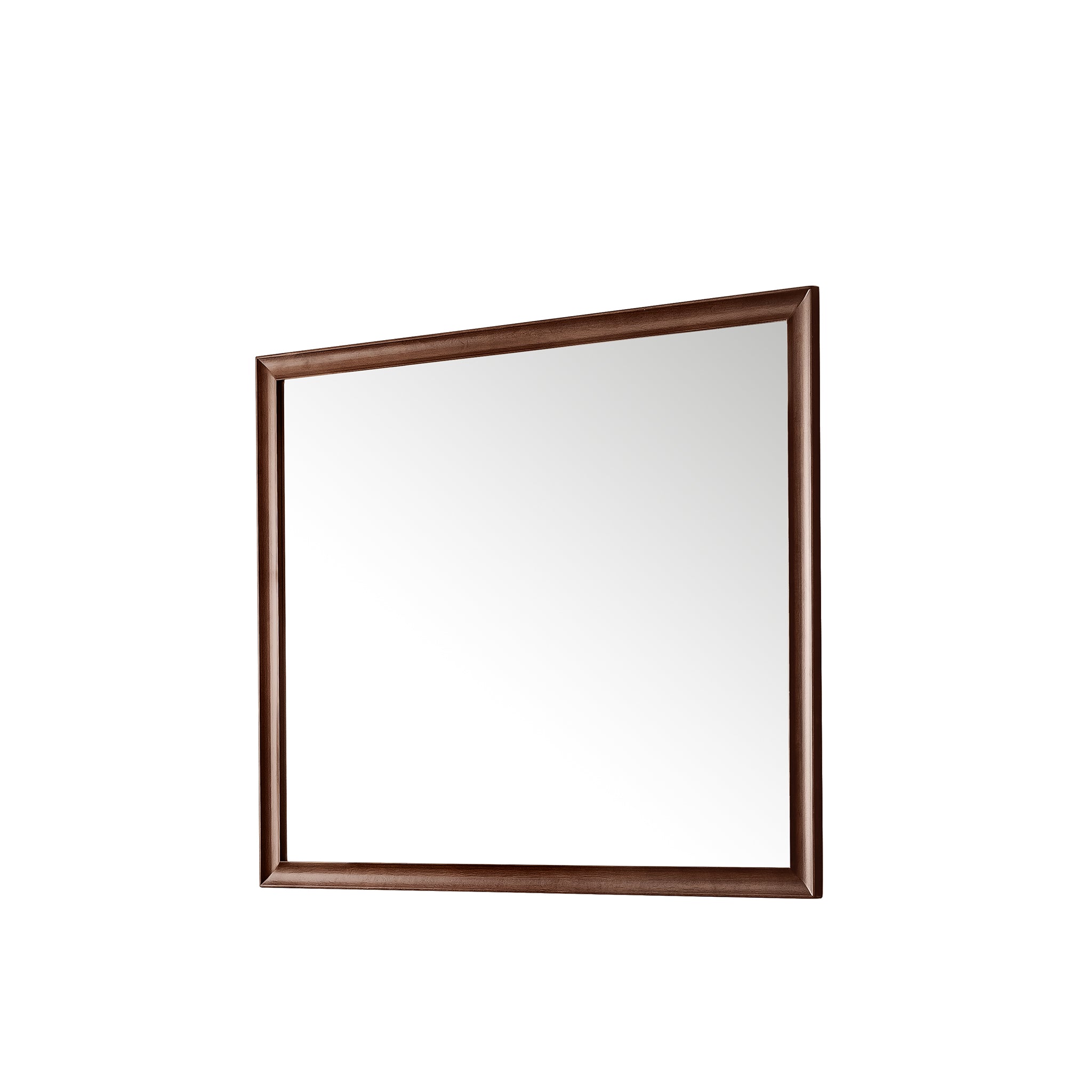 Glenbrooke 48-Inch Mid Century Modern Walnut Wall Mirror - Perfect for Living Room, Bedroom & Entryway Decor