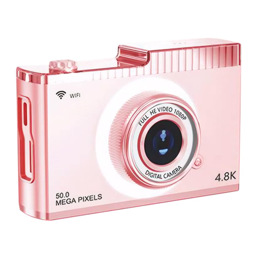 LYEAA 4K 50MP Digital Camera with 8x Zoom, Auto Focus, WiFi & Fill Light - HD Vlogging Camera for YouTube, Travel Photography & Family Events